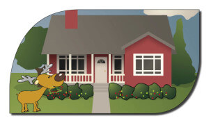 deer logo cartoon